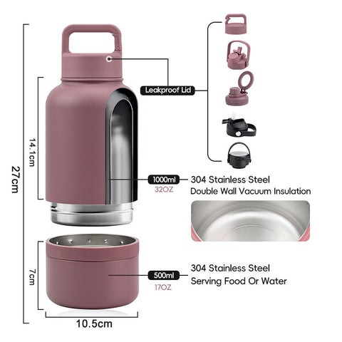 32oz Pastel Thermal Bottle with Base