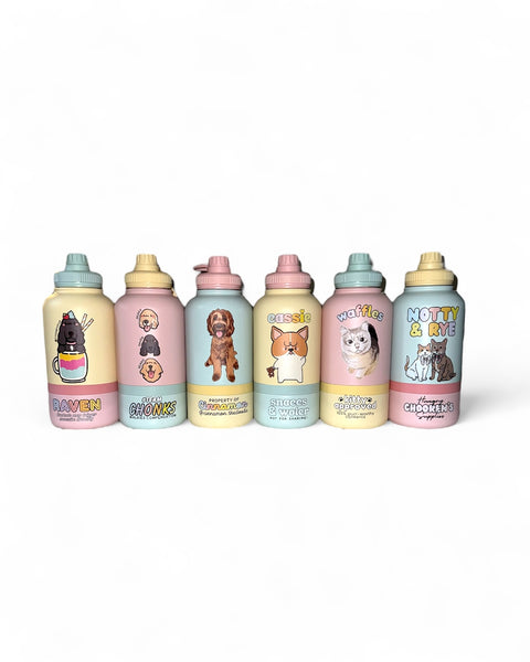 32oz Pastel Thermal Bottle with Base