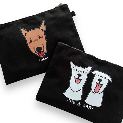 Printed Large Canvas Pouch