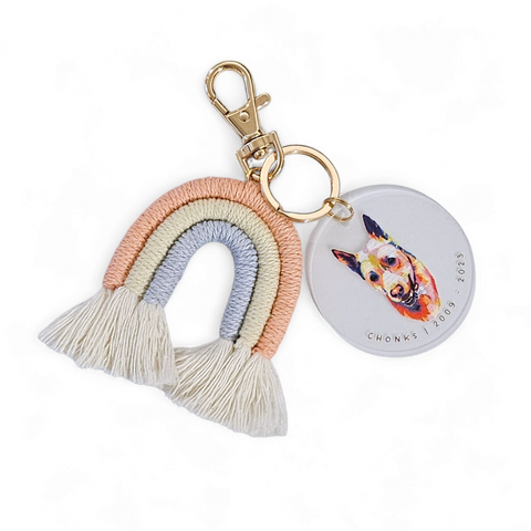 Rainbow Pet Keychain