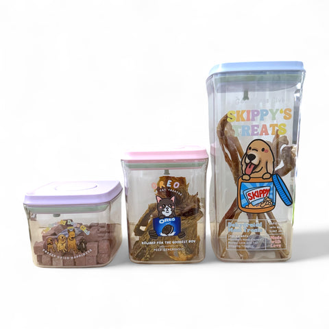WHITE ANKOU Treat Container (Set of 4)