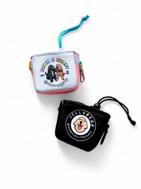 [PRE-ORDER] Canvas Poop Bag Holder with Drawstring Pouch