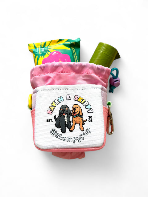 [PRE-ORDER] Canvas Poop Bag Holder with Drawstring Pouch